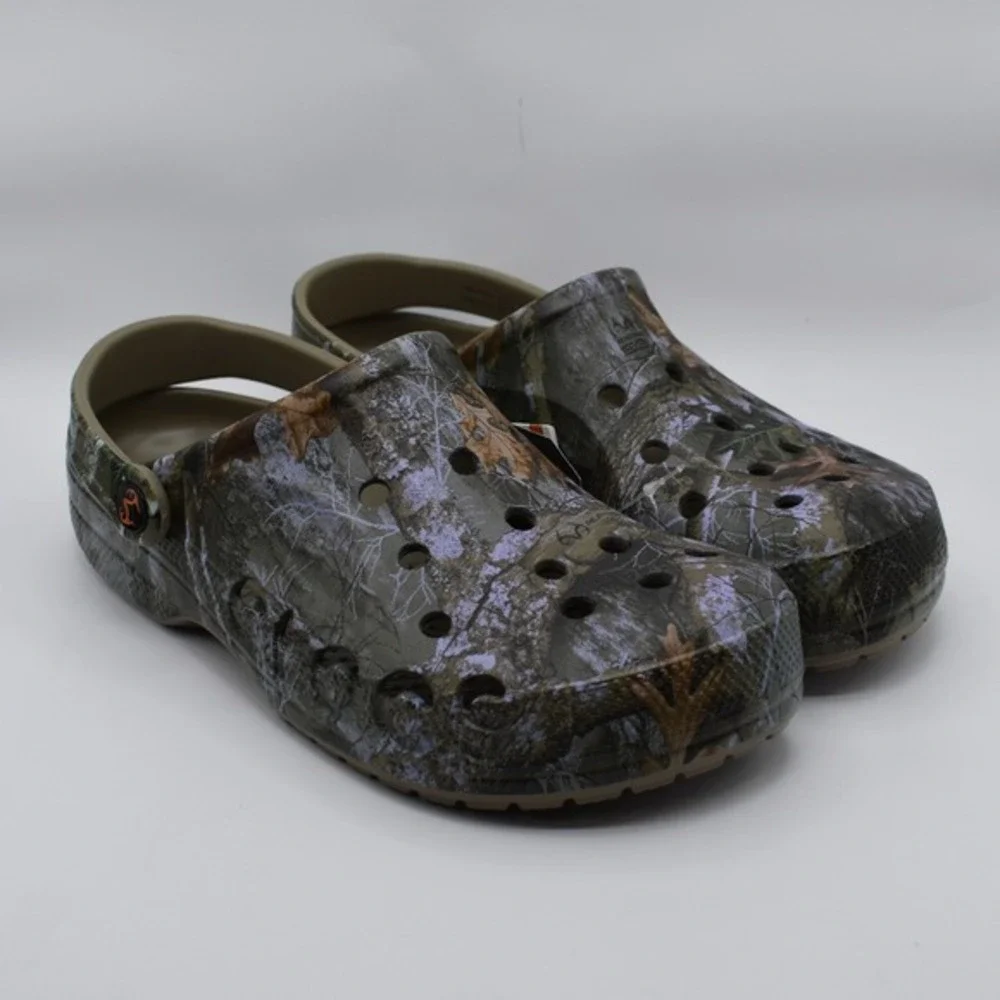 Crocs Baya Realtree APX Edge Camo Clogs Size Mens 8 / Womens‎ 10 210511-90H NWT